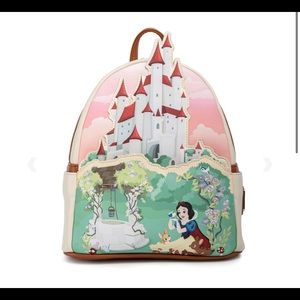 NWT Loungefly Snow White Castle Series Mini Backpack